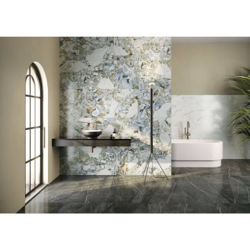 Керамогранит Vitra (Витра) CityMarble Калакатта Блэк лаппатированный R9 60x60x0.9 см, K951838LPR01VTE0