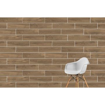 Керамогранит Vitra (Витра) RoyalWood Венге матовый R10A ректификат 20х80x0.9 см, K952405R0001VTE0