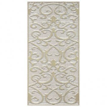 Декор Витра Deja Vu 60х30 см белый глазурованная K941991, Gold White Damask, Vitra