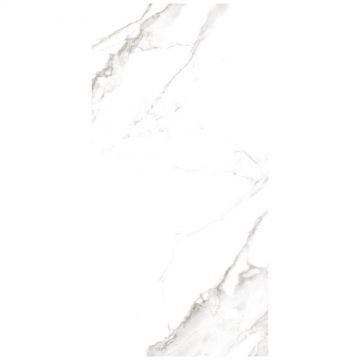 Керамогранит Аркана Керамика Statuario 120х60 см 9 мм белый, серый сатинированный, Plus Silk, Arcana Ceramica