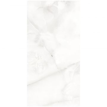 Керамогранит Аркана Керамика Floria 120х60 см 9 мм белый, серый глянцевый, Onyx Silver Polished, Arcana Ceramica