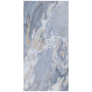 Керамогранит Аркана Керамика Azul 120х60 см голубой, серый супер глянец, Bahia High Gloss, Arcana Ceramica