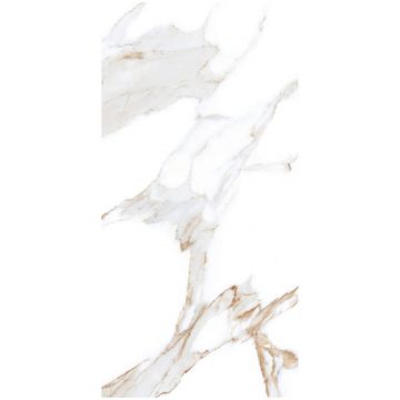 Керамогранит Аркана Керамика Alex 120х60 см 9 мм белый глянцевый, Calacatta Polished, Arcana Ceramica