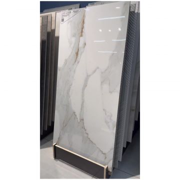 Керамогранит Аркана Керамика Alex 120х60 см 9 мм белый глянцевый, Calacatta Polished, Arcana Ceramica