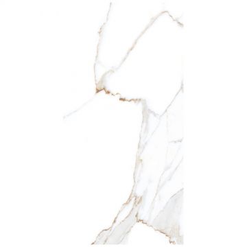 Керамогранит Аркана Керамика Alex 120х60 см 9 мм белый глянцевый, Calacatta Polished, Arcana Ceramica