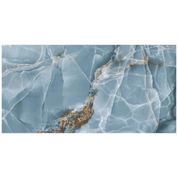 Керамогранит Аркана Керамика Onyx Blue 120х60 см голубой супер глянец, High Glos, Arcana Ceramica