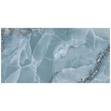 Керамогранит Аркана Керамика Onyx Blue 120х60 см голубой супер глянец, High Glos, Arcana Ceramica
