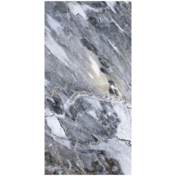 Керамогранит Аркана Керамика Almond Gris 120х60 см серый, черный глянцевый, Arcana Ceramica
