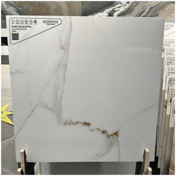 Керамогранит Аркана Керамика Alex 60х60 см белый глянцевый, Calacatta Polished, Arcana Ceramica