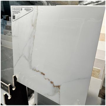 Керамогранит Аркана Керамика Alex 60х60 см белый глянцевый, Calacatta Polished, Arcana Ceramica