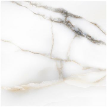 Керамогранит Аркана Керамика Hexa 60х60 см белый глянцевый, White Polished, Arcana Ceramica