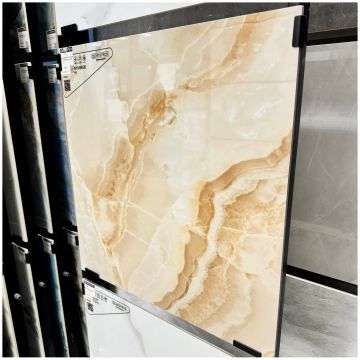 Керамогранит Аркана Керамика Imperial 60х60 см бежевый глянцевый, Onyx Beige Polished, Arcana Ceramica
