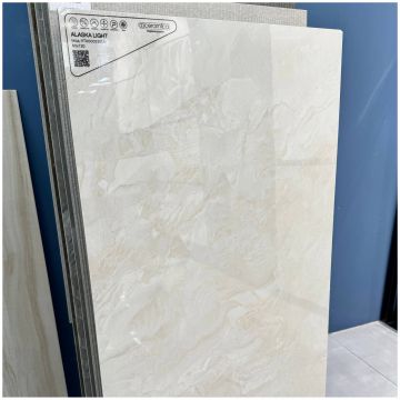 Керамогранит Аркана Керамика Alaska 120х60 см 7 мм кремовый глянцевый, Light Polished, Arcana Ceramica