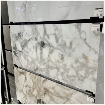 Керамогранит Аркана Керамика Quartzite 120х60 см 7 мм белый, серый глянцевый, Turquise Polished, Arcana Ceramica
