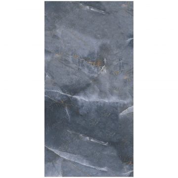 Керамогранит Аркана Керамика Tuscany 120х60 см серый, синий супер глянец, Onyx Blue High Glos, Arcana Ceramica