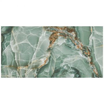 Керамогранит Аркана Керамика Onyx Torque 120х60 см зеленый супер глянец, High Glos, Arcana Ceramica