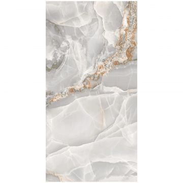 Керамогранит Аркана Керамика Onyx Grey 120х60 см серый супер глянец, High Glos, Arcana Ceramica