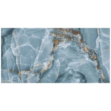 Керамогранит Аркана Керамика Onyx Blue 120х60 см голубой супер глянец, High Gloss, Arcana Ceramica