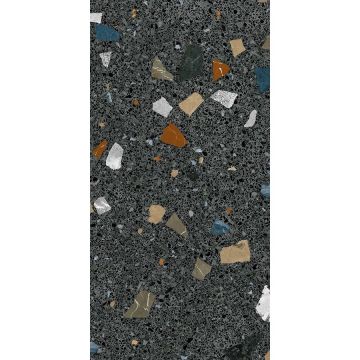 Керамогранит Arcana Ceramica (Аркана Керамика) Stracciatella-R Grafito 60x120 см, ARC_STR_SG60120