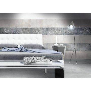 Керамогранит Brennero Ceramiche (Бреннеро Черамике) Mineral Silver Nat Rett 30х60 см