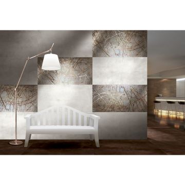 Керамогранит Brennero Ceramiche (Бреннеро Черамике) Mineral White Nat Rett 60x60 см