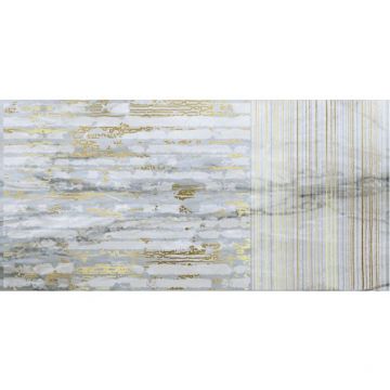 Керамогранит Brennero Ceramiche (Бреннеро Черамике) Venus Decor Lumia Gold Blu Lapp Rett 30x60 см (комплект из 2 штук)