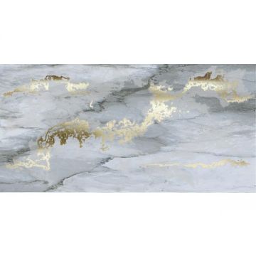 Керамогранит Brennero Ceramiche (Бреннеро Черамике) Venus Decor Solitaire Gold Blu лаппатированный ректификат 60x120 см