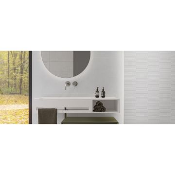 Настенная плитка Cifre Ceramica (Сифре Керамика) Alure Oval White 30х75 см (78803746)