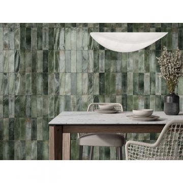 Настенная плитка Cifre Ceramica (Сифре Керамика) Cambre Green Brillo 7.5x30 см