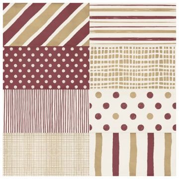 Декор Сифре Atmosphere 25х12,5 см бежевый, бордовый глянцевая CFR000037, Decor Warm, Cifre Ceramica