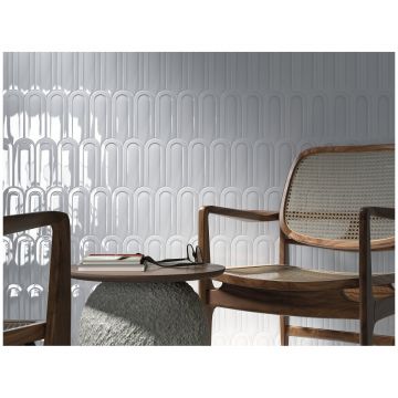 Керамическая плитка Сифре Gala 80х21,5 см белый глянцевая CFR000075, White Brillo, Cifre Ceramica