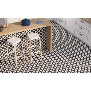 Керамогранит Prissmacer Circle Black Pre. 45x45 см