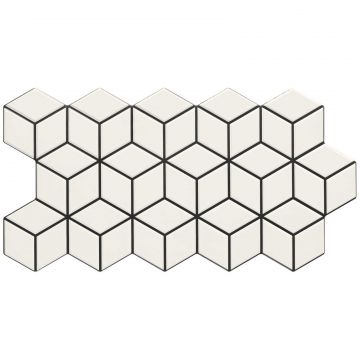 Керамогранит Реалонда Rhombus 51х26,5 см белый матовая RLD000031, Snow, Realonda