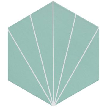 Керамогранит Реалонда Venus 33х28,5 см бирюзовый матовая RLD000039, Aqua, Realonda