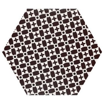 Керамогранит Реалонда Grazia 33х28,5 см черный, белый матовая RLD000016, Decor mix, Realonda