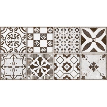 Плитка облицовочная Alma Ceramica (Альма Керамика) Boho рельефная 24,9х50 см TWU2550BOH17