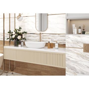 Плитка облицовочная Alma Ceramica (Альма Керамика) Euphoria рельефная 24,9х50 см TWU2550EPH24