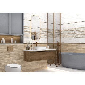 Плитка облицовочная Alma Ceramica (Альма Керамика) Euphoria рельефная 24,9х50 см TWU2550EPH44