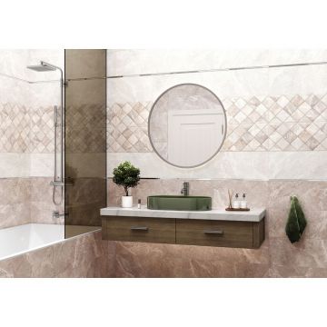 Плитка облицовочная Alma Ceramica (Альма Керамика) Persey рельефная 24,9х50 см TWU2550PRS14