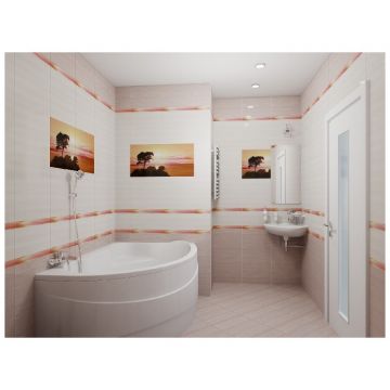 Бордюр КЕРАМИКА КЛАССИК Air 20х10 см разноцветный глянцевая br1020DUL, Air, Ceramica Classic