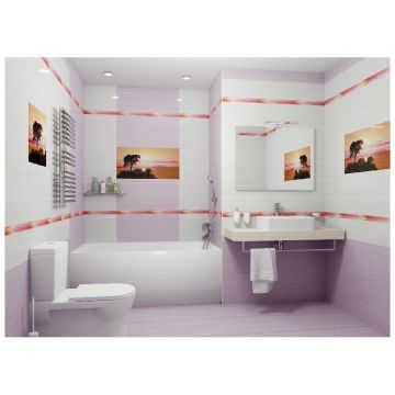 Бордюр КЕРАМИКА КЛАССИК Air 20х10 см разноцветный глянцевая br1020DUL, Air, Ceramica Classic