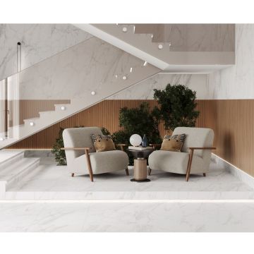 Керамогранит Laparet (Лапарет) Calacatta Bianco Pro белый 80х80 см матовый R10GR