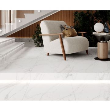 Керамогранит Laparet (Лапарет) Calacatta Bianco Pro белый 80х80 см матовый R10GR