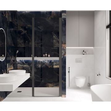 Керамогранит Laparet (Лапарет) Interstellar Black черный 80х160 см полированный