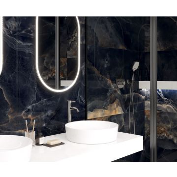 Керамогранит Laparet (Лапарет) Interstellar Black черный 80х160 см полированный