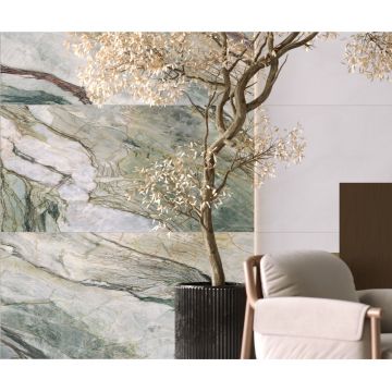 Керамогранит Laparet Magic Green зелёный 80х160 см полированный