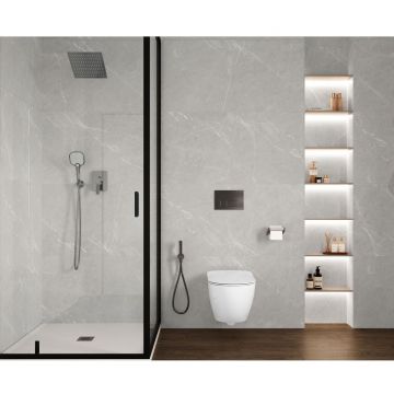 Керамогранит Laparet (Лапарет) Pietra Blanco серый 60х120 см матовый карвинг