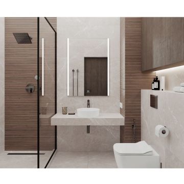 Керамогранит Laparet (Лапарет) Pietra Grigio бежевый 60х120 см матовый карвинг