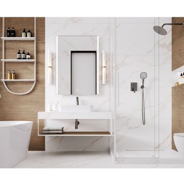 Керамогранит Laparet (Лапарет) Statuario Crema белый 60х120 см матовый структурный