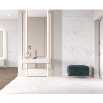 Керамогранит Laparet Statuario Crema белый 60х60 см матовый
